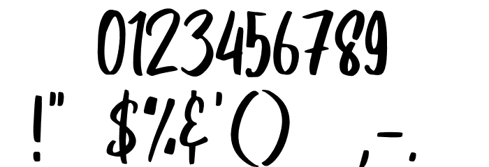 Celery Smile Font OTHER CHARS