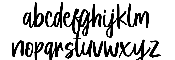 Celery Smile Font LOWERCASE