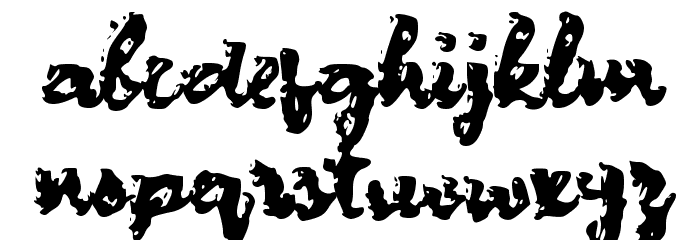 Celery Font LOWERCASE