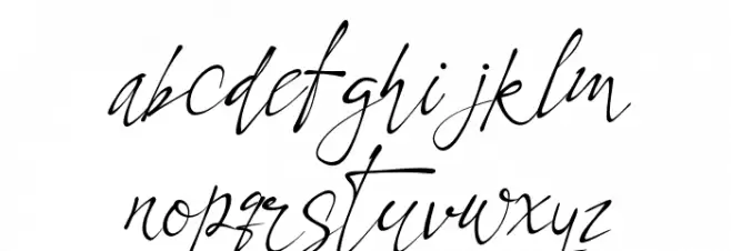 Celesta Schriftart Kleinbuchstaben