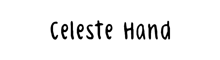 Celeste Hand  les polices de caractères gratuit tlcharger
