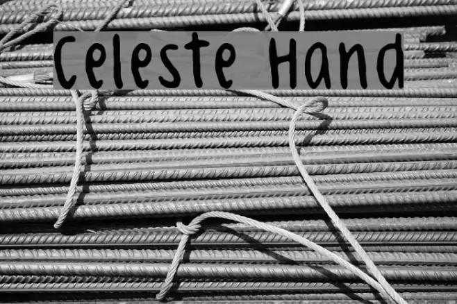 Celeste Hand Font examples