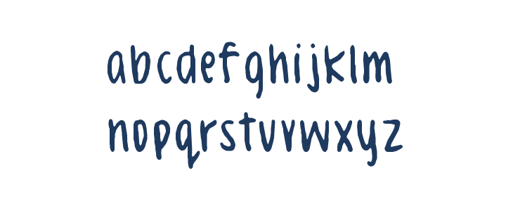 Celeste Hand Lowercase