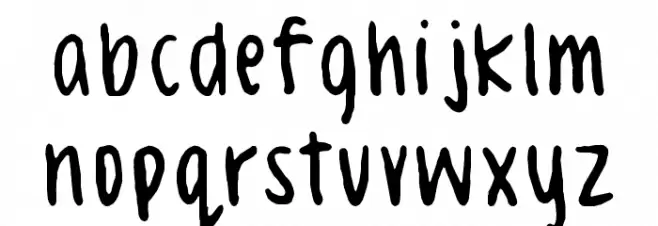 Celeste Hand 字体 小写