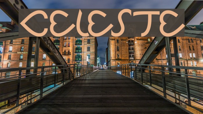 Celeste Font examples