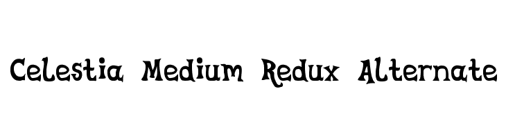 Celestia Medium Redux Alternate Font