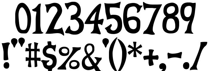 Celestia Medium Redux Alternate Font OTHER CHARS