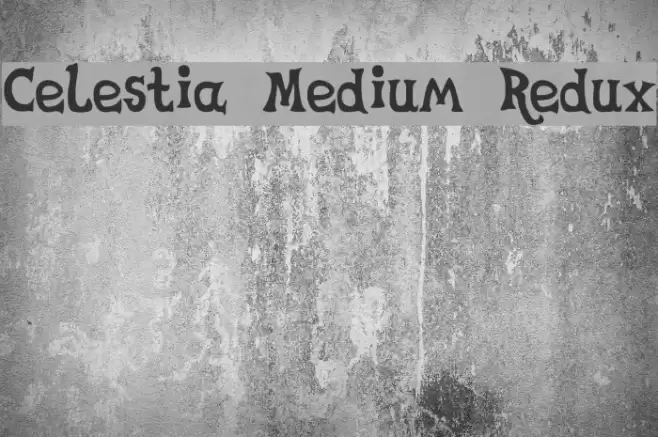 Celestia Medium Redux Font examples