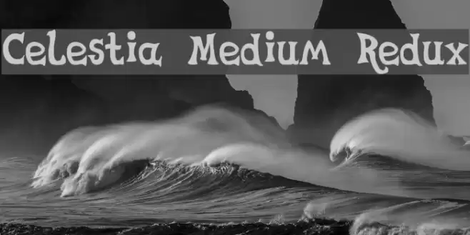 Celestia Medium Redux Font examples