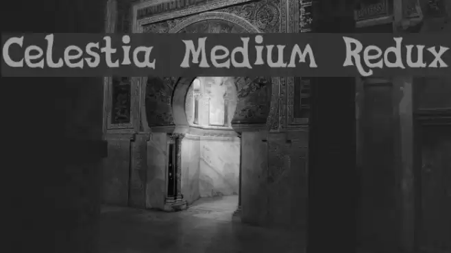 Celestia Medium Redux Font examples