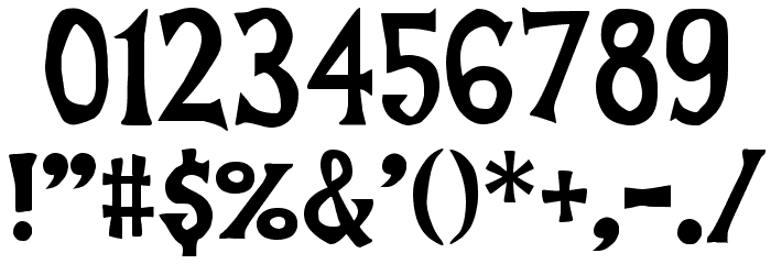 Celestia Medium Font OTHER CHARS