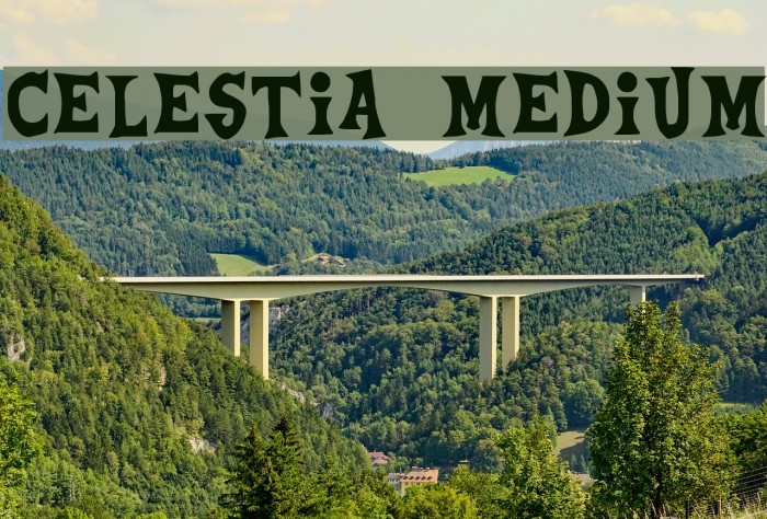 Celestia Medium Font examples