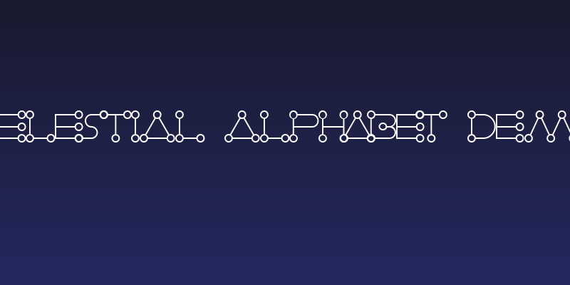 Celestial Alphabet Demo Social Header