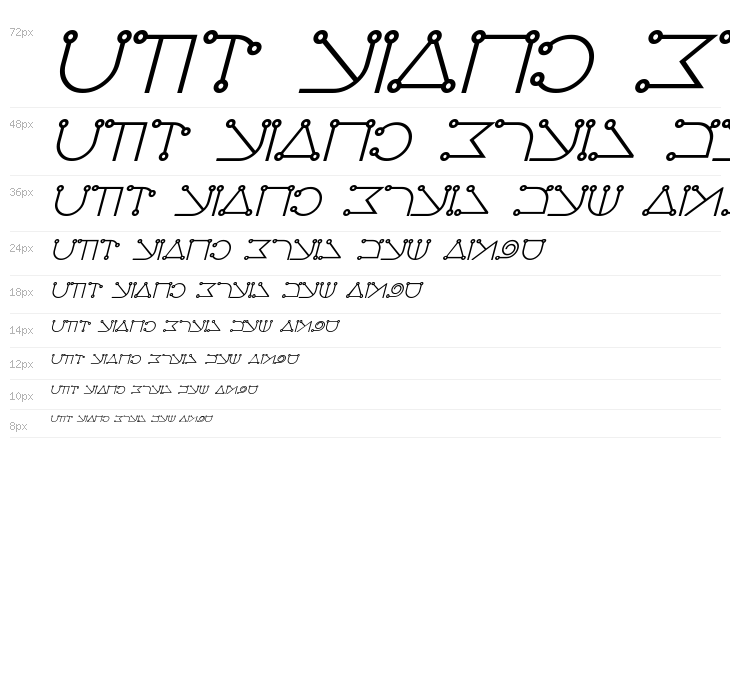 Celestial Bold Italic Waterfall