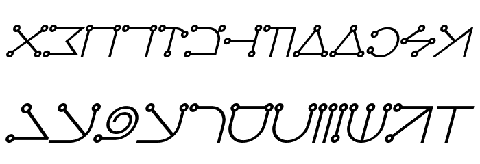 Celestial Bold Italic Font LOWERCASE