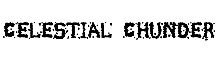 Celestial Chunder  font caratteri gratis