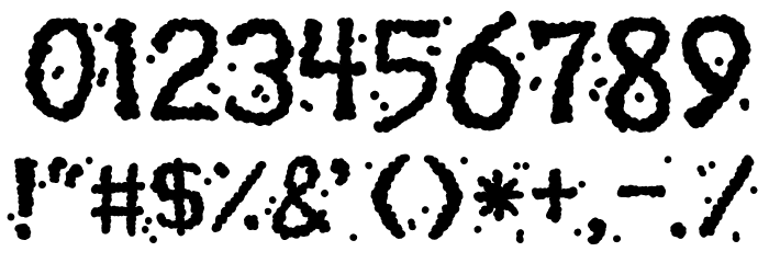 Celestial Chunder Font OTHER CHARS