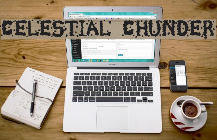 Celestial Chunder Font examples