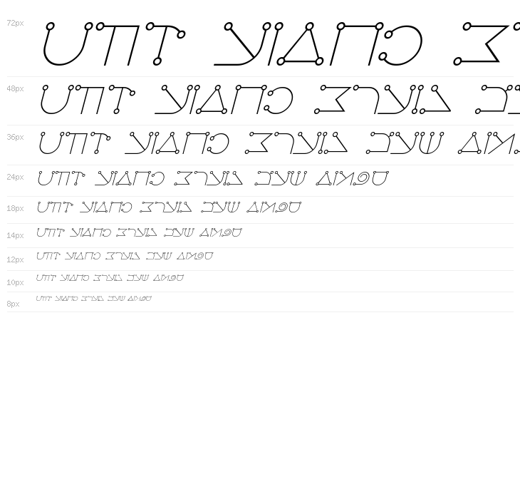 Celestial Italic Waterfall