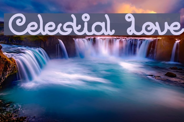 Celestial Love Font examples