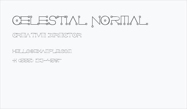 Celestial Normal Business Card