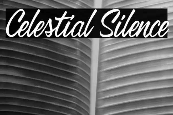 Celestial Silence خط examples