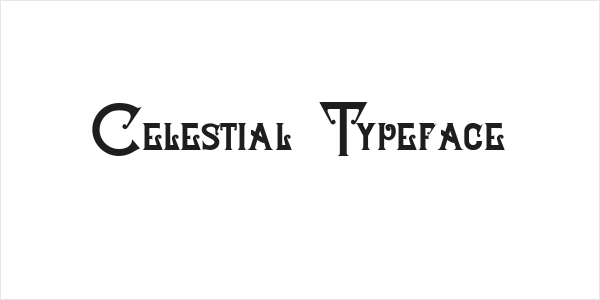Celestial Typeface Logo