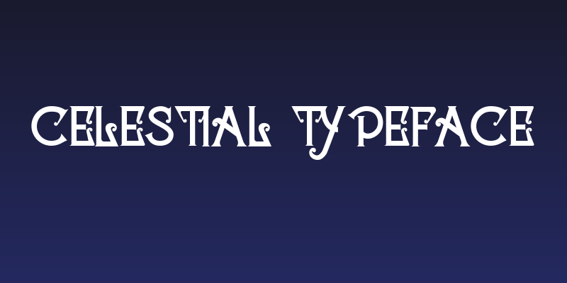 Celestial Typeface Social Header