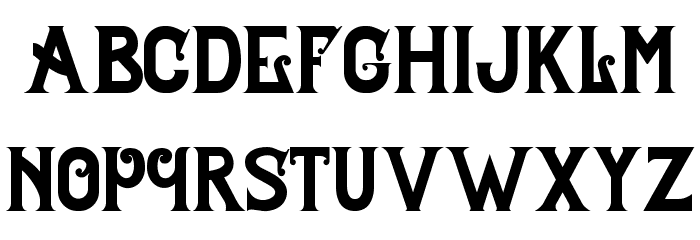 Celestial Typeface Schriftart Kleinbuchstaben