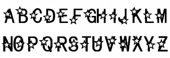 Celestial Schriftart Groß