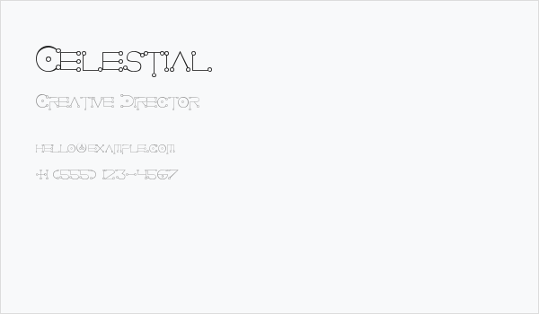 Celestial Business Card