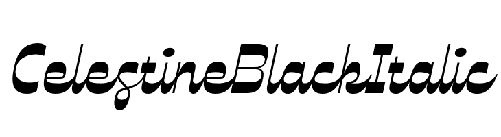 Celestine Black Italic  免费字体下载