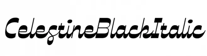 Celestine Black Italic  Frei Schriftart Herunterladen
