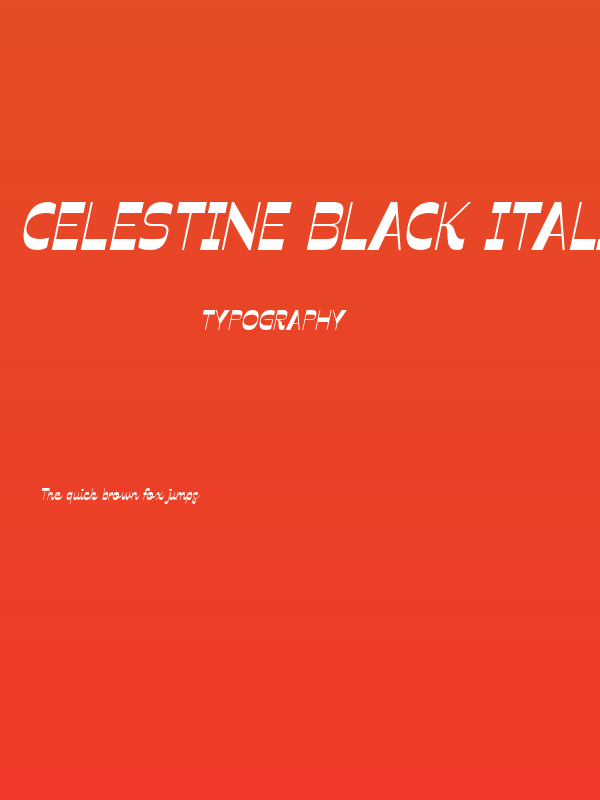 Celestine Black Italic Poster