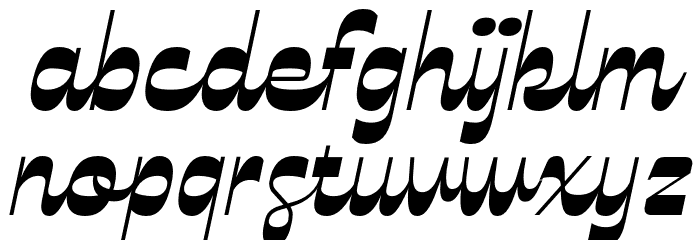 Celestine Black Italic Font LOWERCASE