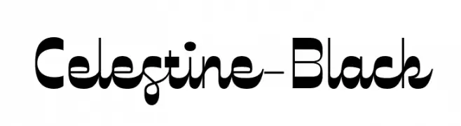Celestine-Black  Frei Schriftart Herunterladen