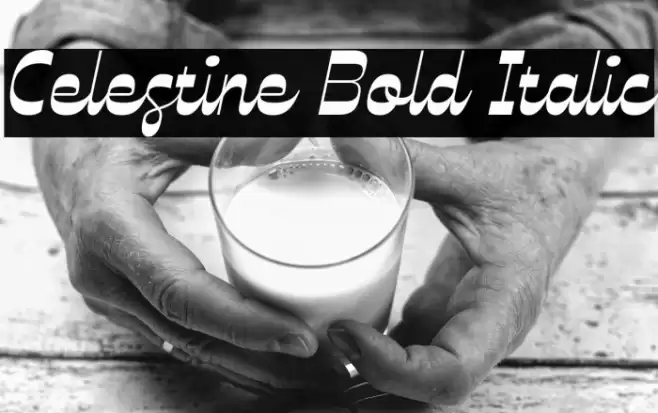 Celestine Bold Italic Font examples