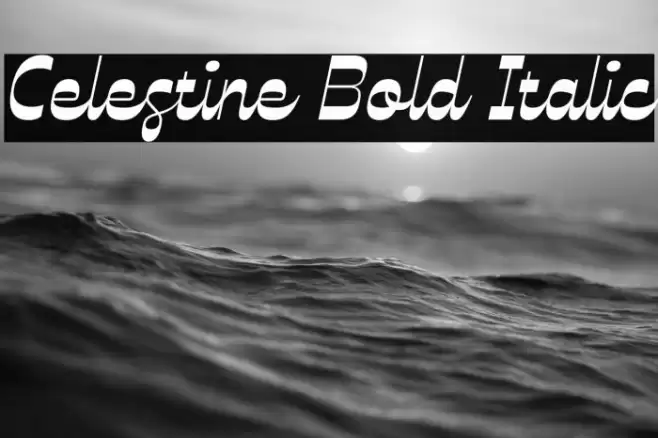 Celestine Bold Italic Font examples
