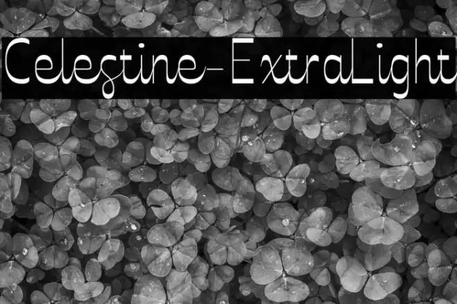 Celestine-ExtraLight Font examples