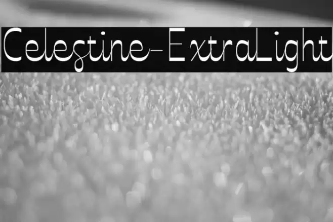 Celestine-ExtraLight Font examples