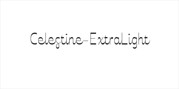 Celestine-ExtraLight Logo