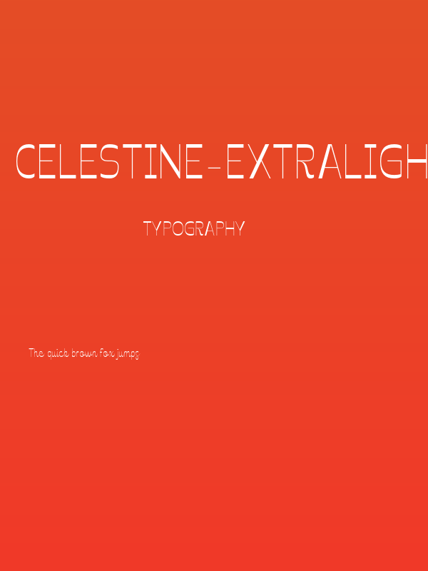 Celestine-ExtraLight Poster