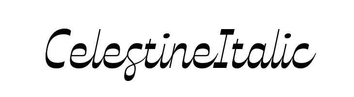 Celestine Italic  font caratteri gratis