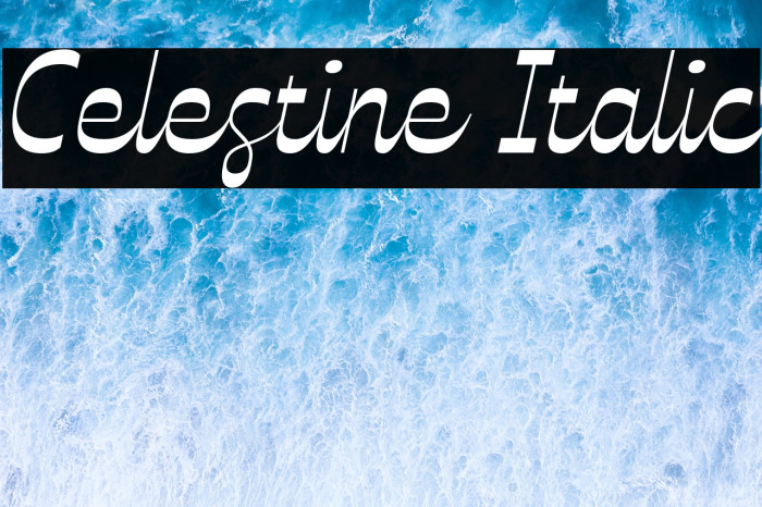 Celestine Italic Example 3