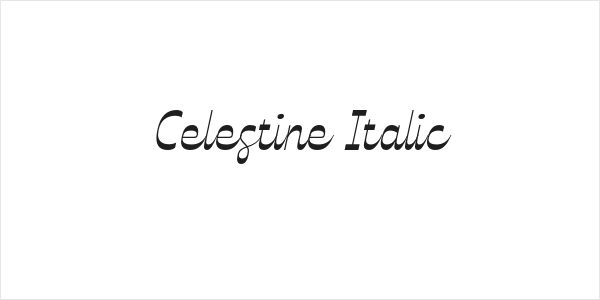 Celestine Italic Logo