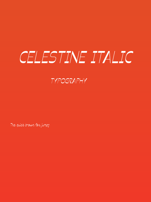Celestine Italic Poster