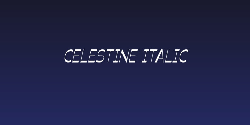 Celestine Italic Social Header