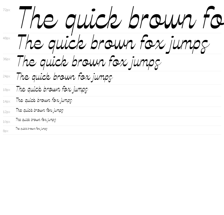 Celestine Italic Waterfall