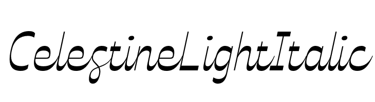 Celestine Light Italic  नि: शुल्क फ़ॉन्ट्स डाउनलोड