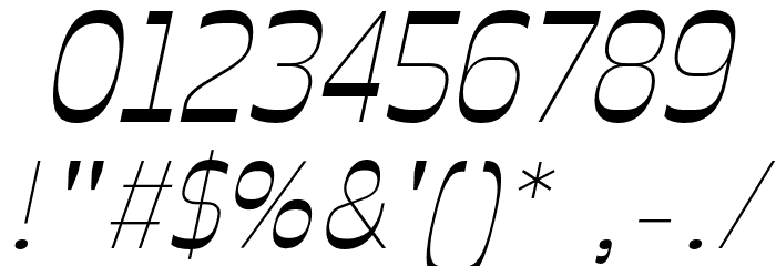 Celestine Light Italic Font OTHER CHARS